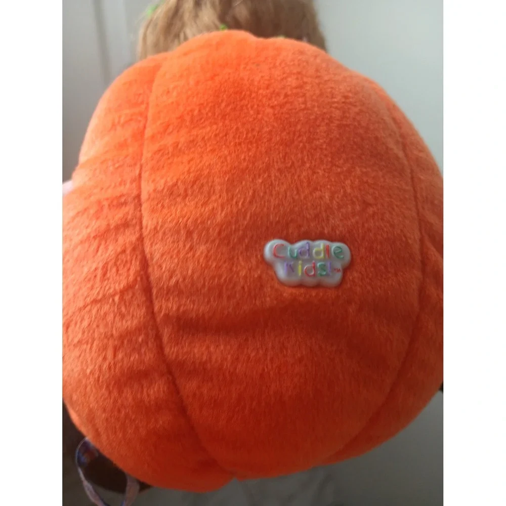 Cuddle Kids 2002 Halloween Batty Bobbie & Pumpkin Doll‎ Set Vintage Plush